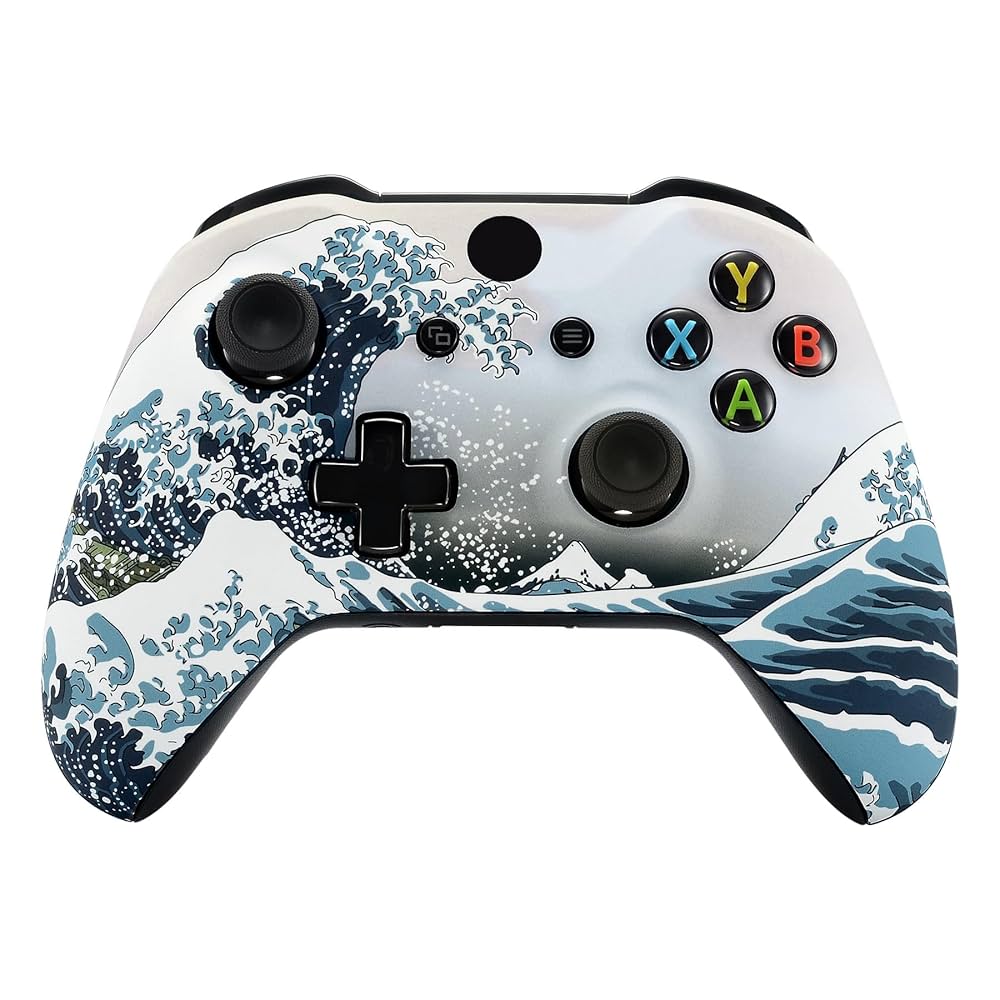 Amazon.com: eXtremeRate The Great Wave Patterned Faceplate